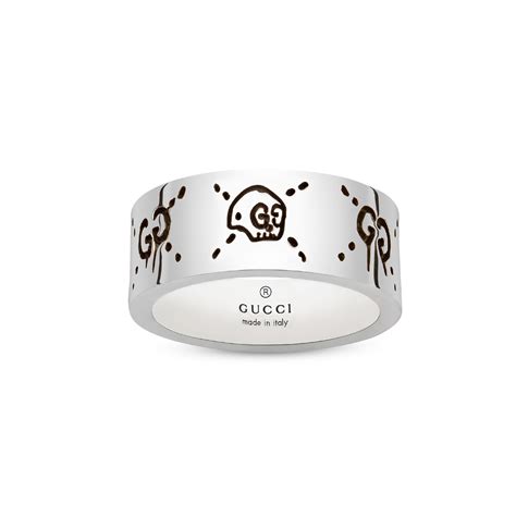 gucci silver ring ghost|gucci ghost ring sale.